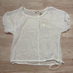 ❄️ MUDD Cold Shoulder Embroidered Top